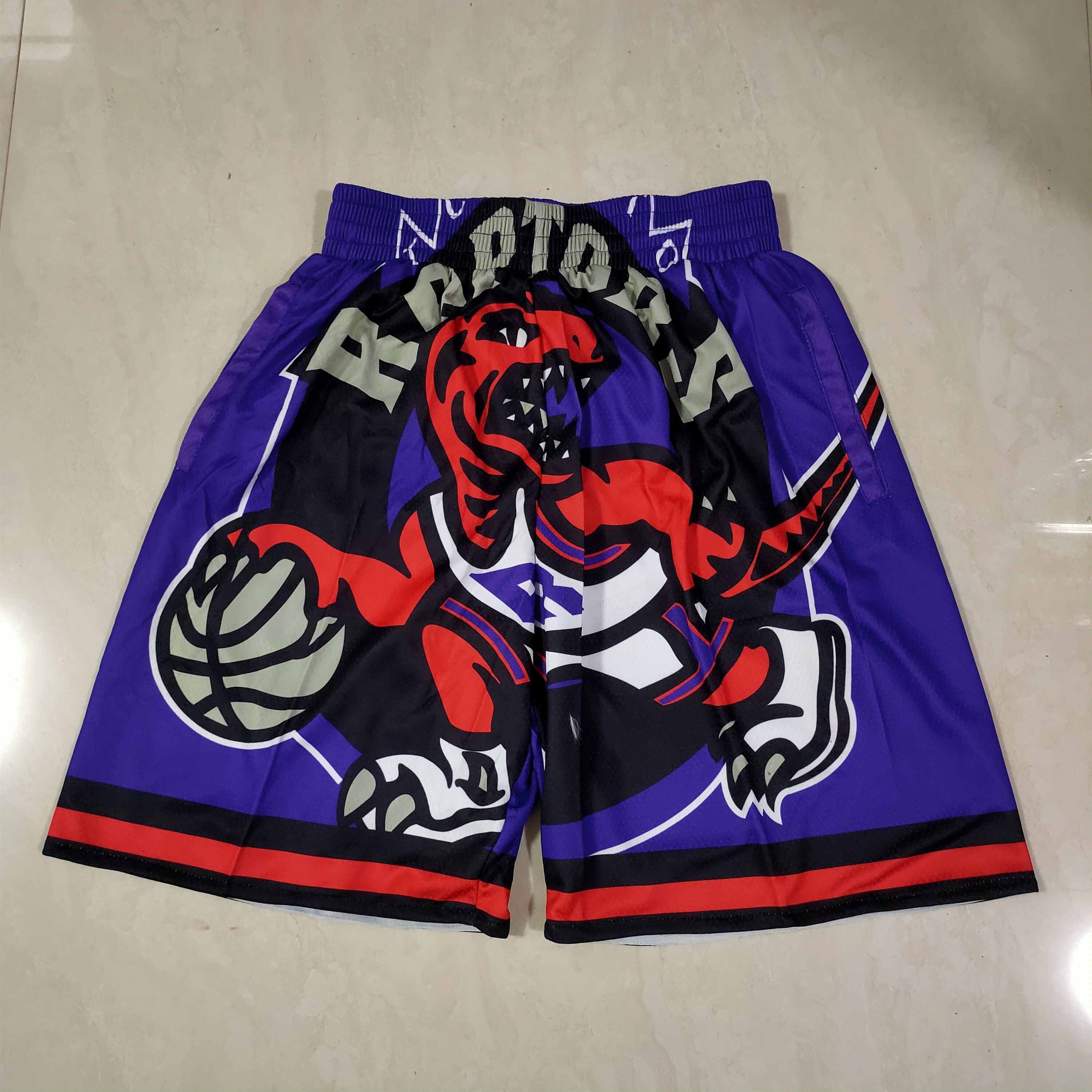 Men NBA 2021 Toronto Raptors Purple Shorts->toronto raptors->NBA Jersey